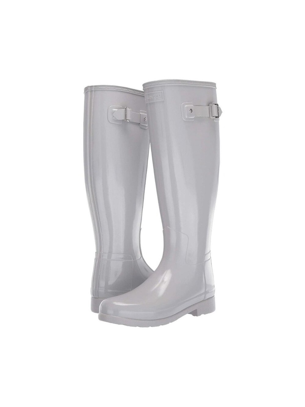Hunter Original Tall Women's Refined GLOSS Tall Rain Boots Stormy Gray Size 7